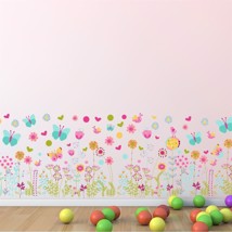 WS5042 - Colourful Butterflies and Flowers Skirting